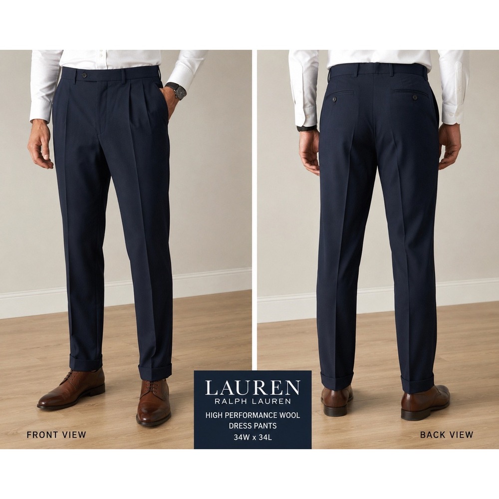 Lauren‎ Ralph Lauren High Performance Wool Dress Pants – Men's 34W x 34L